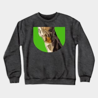 Giraffe Mouth Painting Crewneck Sweatshirt